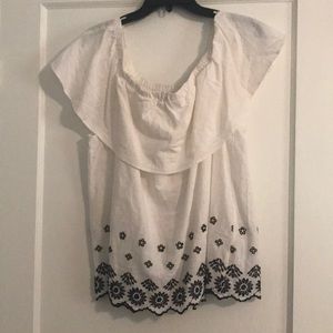 Brand new!! Super cute off the shoulder shirt!!